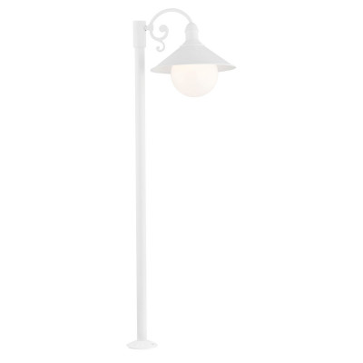 Outdoor garden standing lamp ERBA BIS biała IP44 Argon
