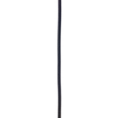 Sufitowa lampa wisząca LONGIS II transparentny szklany klosz, przewód czarny KASPA