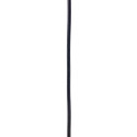Sufitowa lampa wisząca LONGIS III transparentny szklany klosz, przewód czarny KASPA