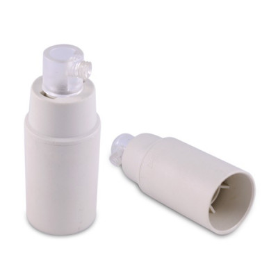 Plastic lamp holder white E14