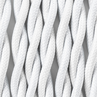 Twisted electric cable covered by polyster 16 white lilac 2x1x0.75