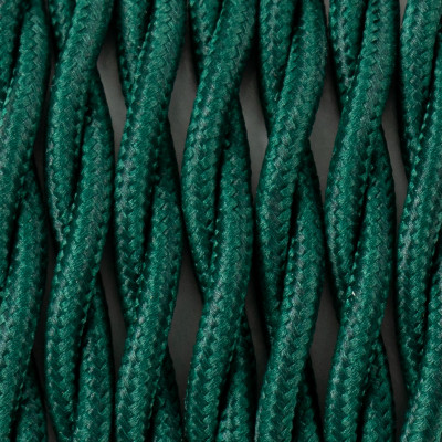 Twisted electric cable covered by polyster 19 pine forest 2x1x0.75