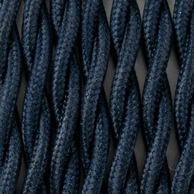 Twisted electric cable covered by polyster 25 blueberries 2x1x0.75