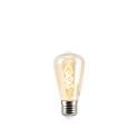 Decorative light bulb Filament LED ST45 4W Amber Glass Warm Light