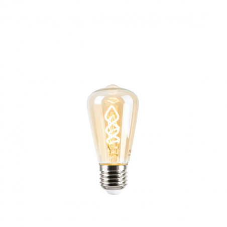 Amber bulb LED with filament E27 ST60 4W 3000K 300lm warm Polamp