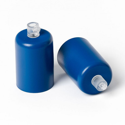 Metal ceiling cup lacquered in dark blue structural
