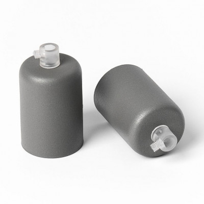 Metal ceiling canopy – textured dark grey with silver flecks Kolorowe Kable