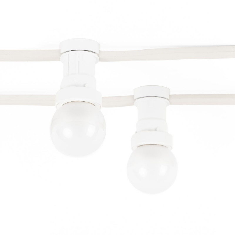 Biały oświetleniowy, dwużyłowy przewód płaski 2x1,5 mm2, 1mb przewód do girland