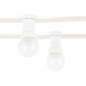 White bulb holder E27, festoon garland bulb holder