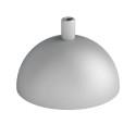 Hemisphere metal ceiling cover - structural gray with silver particles