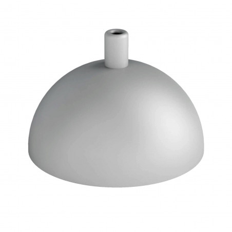 Hemisphere metal ceiling cover - structural gray with silver particles