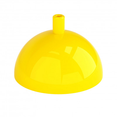 Hemisphere metal ceiling cover - yellow