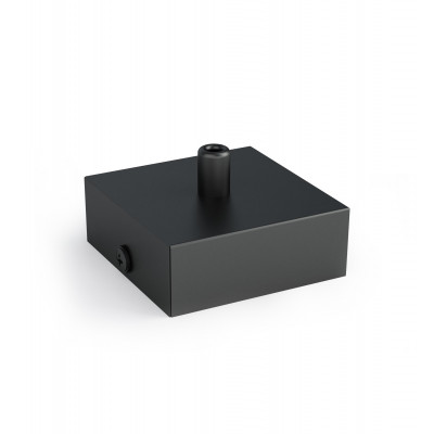 Hemisphere metal ceiling cover - black structural
