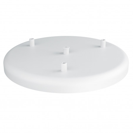 Large metal ceiling cup fi30cm lacquered in white structural - three cables