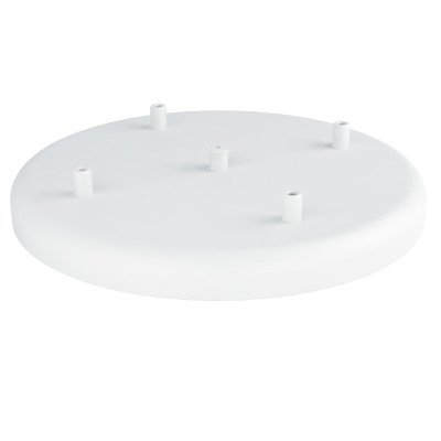 Large metal ceiling cup fi30cm lacquered in white structural - four cables