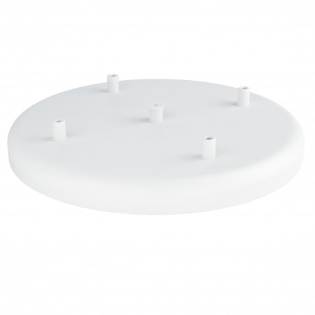 Large metal ceiling cup fi30cm lacquered in white structural - four cables