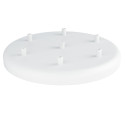 Large metal ceiling cup fi30cm lacquered in white structural - five cables