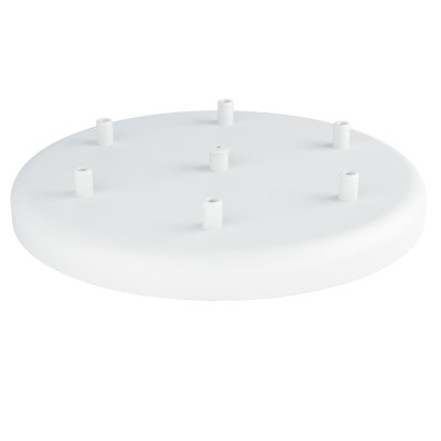 Large metal ceiling cup fi30cm lacquered in white structural - five cables