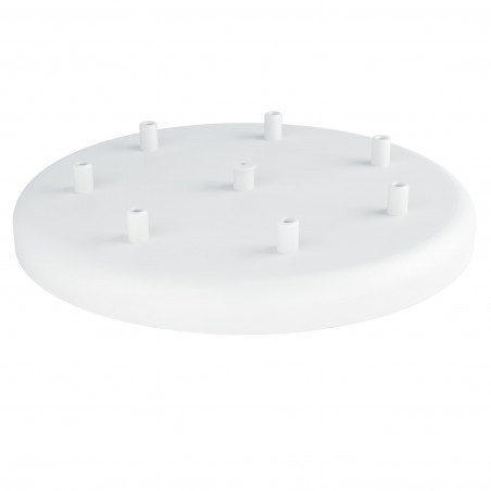 Large metal ceiling cup fi30cm lacquered in white structural - seven cables