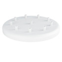 Large metal ceiling cup fi30cm lacquered in white structural - eight cables