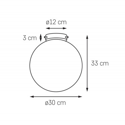 Ceiling lamp, plafond ALUR 1 white lampshade golden details KASPA