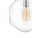 Potrójna lampa wisząca AVIA LISTWA 3 transparentne nieregularne klosze KASPA