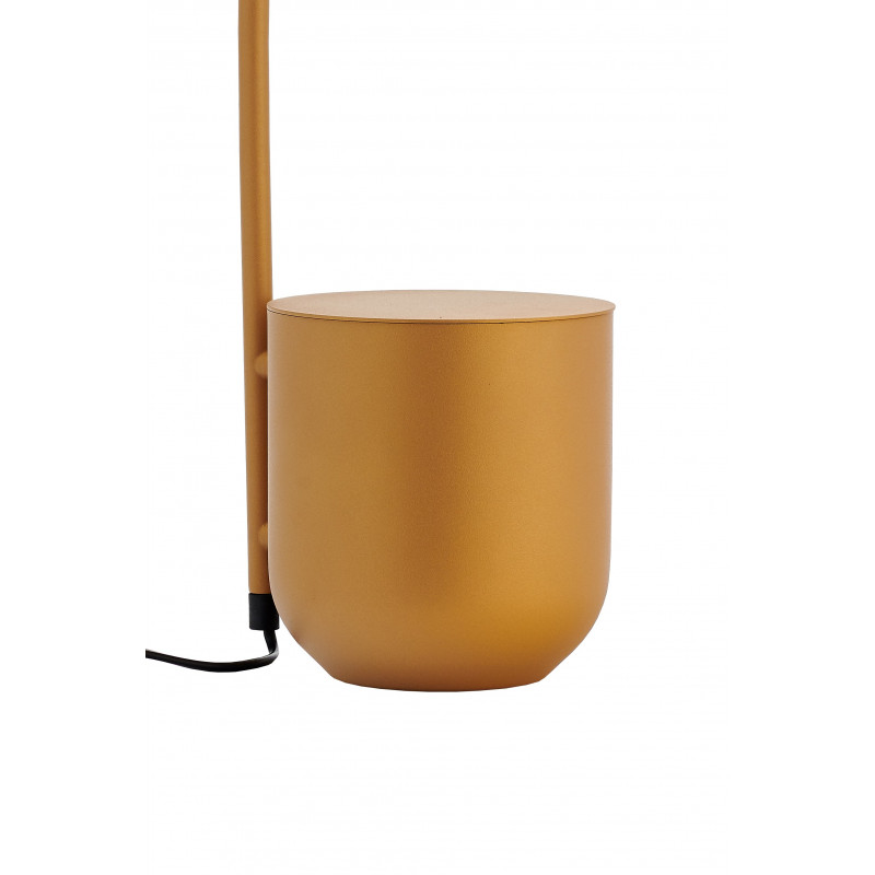 BOTANICA mustard lamp with a flower pot, standing lamp for the table and desk KASPA