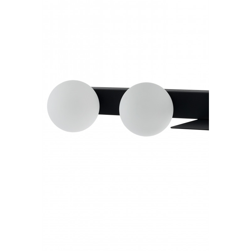 BOTANICA DECO black wall lamp with shelf KASPA