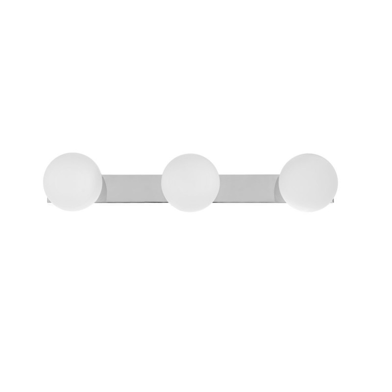Ceiling lamp MIJA lampshades white balls chromed frame KASPA