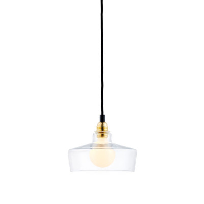 Sufitowa lampa wisząca Longis III Gold przewód czarny KASPA