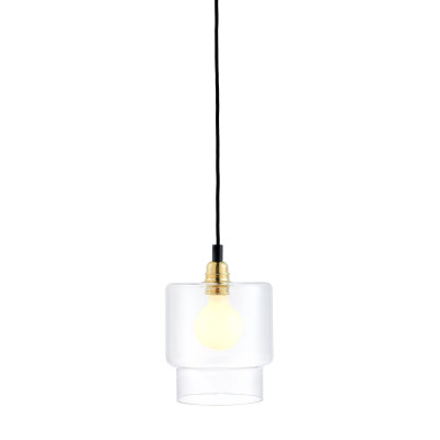 Sufitowa lampa wisząca Longis IV Gold przewód czarny KASPA