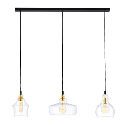 Longis Listwa 3 Pendant Light Rail Black KASPA