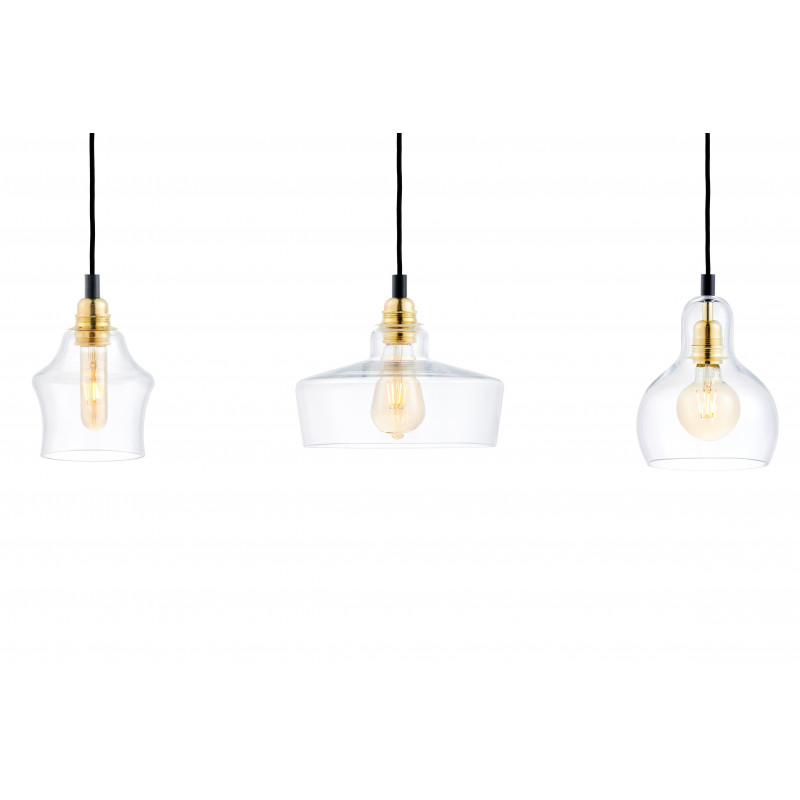 Longis Listwa 3 Pendant Light Rail Black KASPA