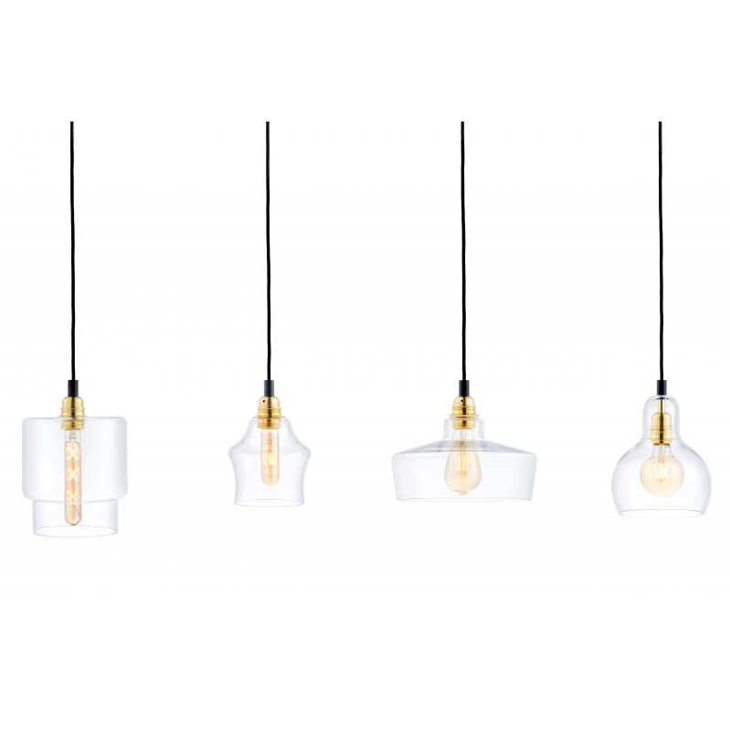 Longis Listwa 4 Pendant Light Rail Black KASPA