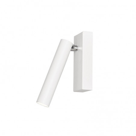 White wall lamp ROLL 1 white sconce with integrated LED panel 3000K 360lm KASPA