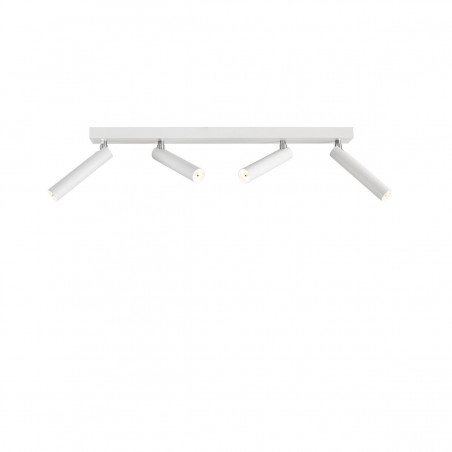 White ceiling lamp ROLL 4 strip with integrated LED panel 3000K 360lm KASPA