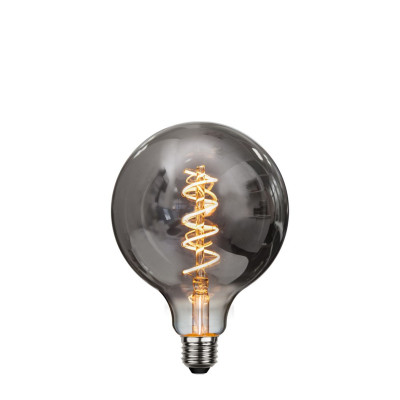 DECOLED SPIRAL SMOKE decorative bulb with black glass LED G125 4W dimmable 2100K Star Trading