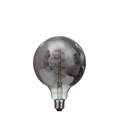 DECOLED SPIRAL SMOKE decorative bulb with black glass LED G125 4W dimmable 2100K Star Trading