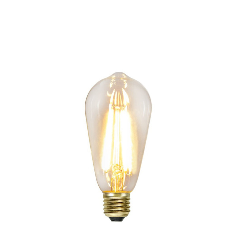 SOFT GLOW 3 power levels, decorative LED ST64 6.5W 2100K bulb Star Trading