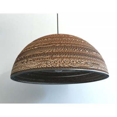 Ceiling hanging lamp from cardboard HEMISPHERE 45 ecological lamp SOOA