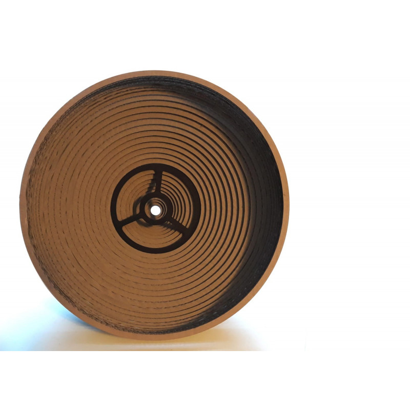 Ceiling hanging lamp made of cardboard CONE L ecological lamp SOOA
