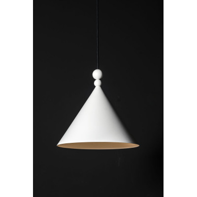 White pendant lamp KONKO MONO White shade diameter 30cm LOFTLIGHT