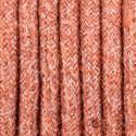Orange braided cable M01 coral two-core 2x0.75