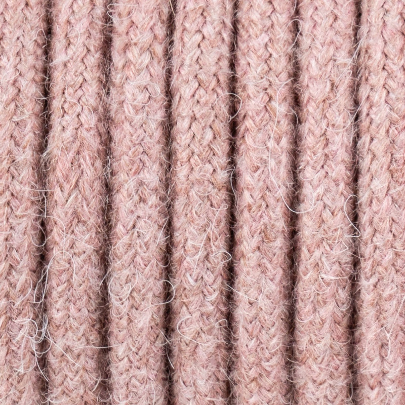 Bladoróżowy kabel w oplocie moherowym M04 Helena dwużyłowy 2x0.75 Kolorowe Kable