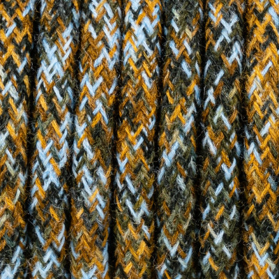 Green mohair cable M08 Genowefa two-core 2x0.75 Kolorowe Kable