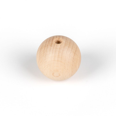 Decorative wooden ball for lamps fi 40mm with an inner hole 7mm bead 2x0,75mm Kolorowe Kable