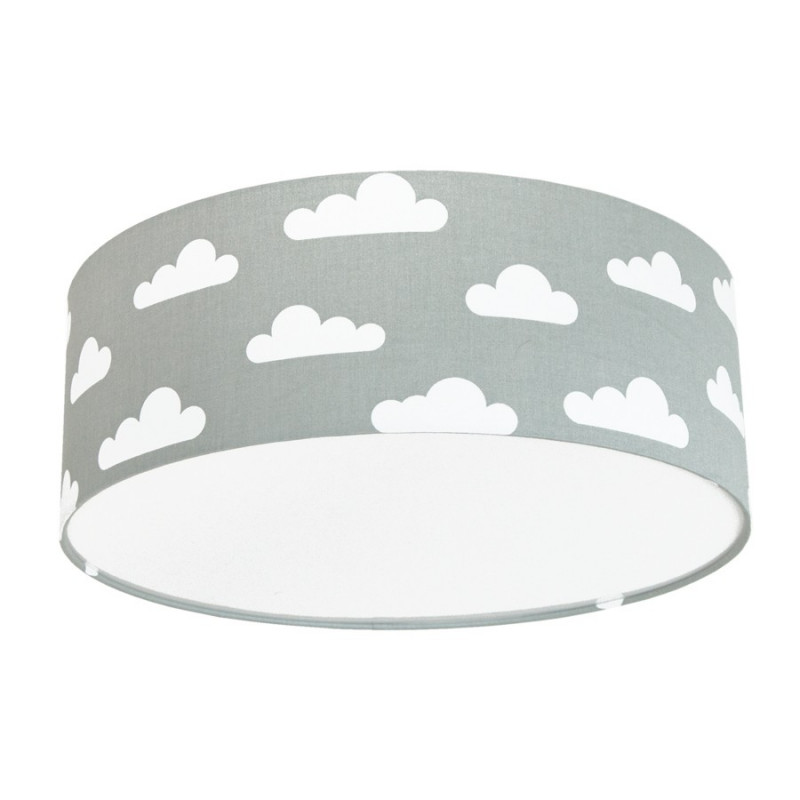 White Clouds on Grey Plafond Ceiling Lamp
