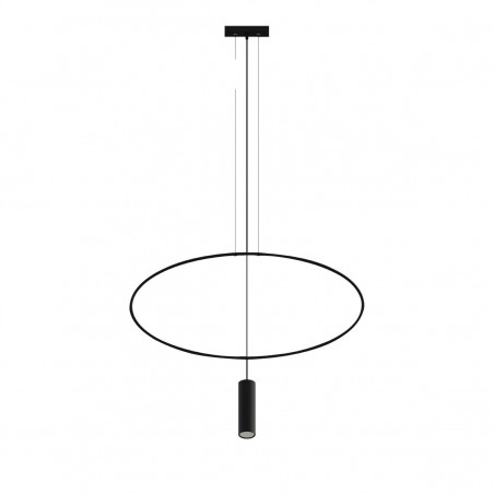 HOLAR 1 TH.016 black hanging lamp oval frame THORO