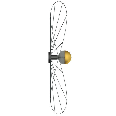 Asymmetric wall lamp wall lamp ESKOLA K hat diameter 110cm THORO