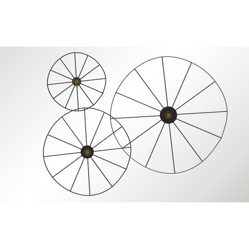 Asymmetric wall lamp wall lamp ESKOLA K hat diameter 110cm THORO